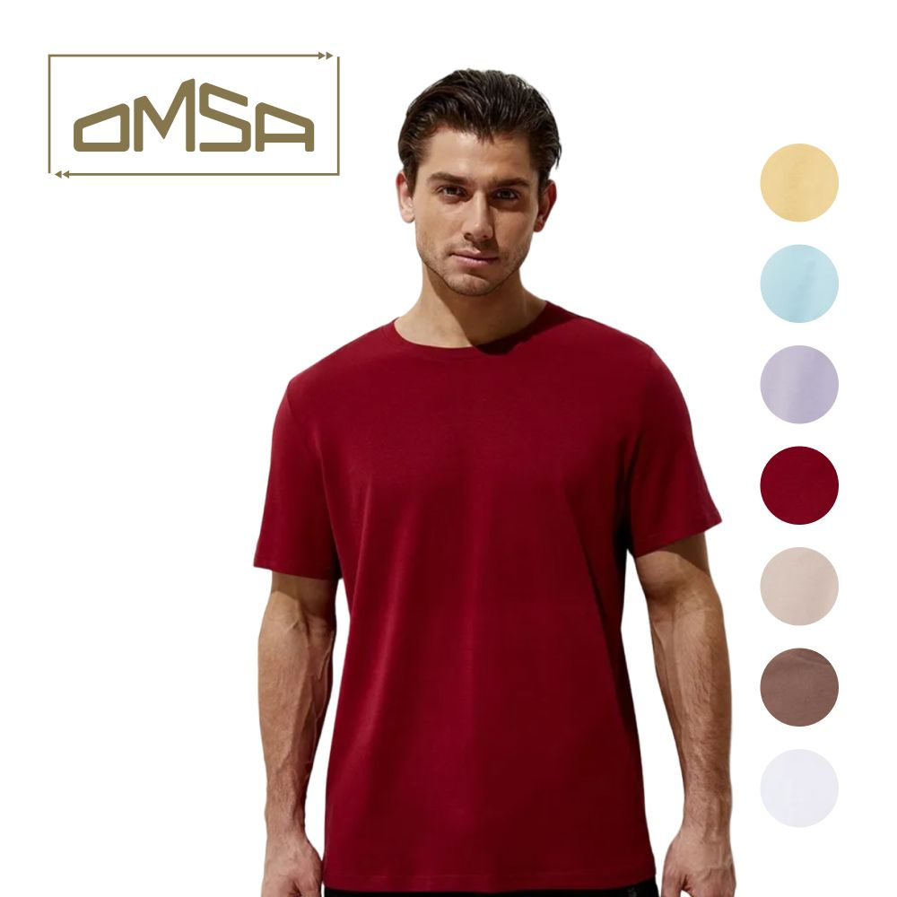 Футболка Omsa, размер 46, цвет бордовый, 100% Хлопок - купить по ...