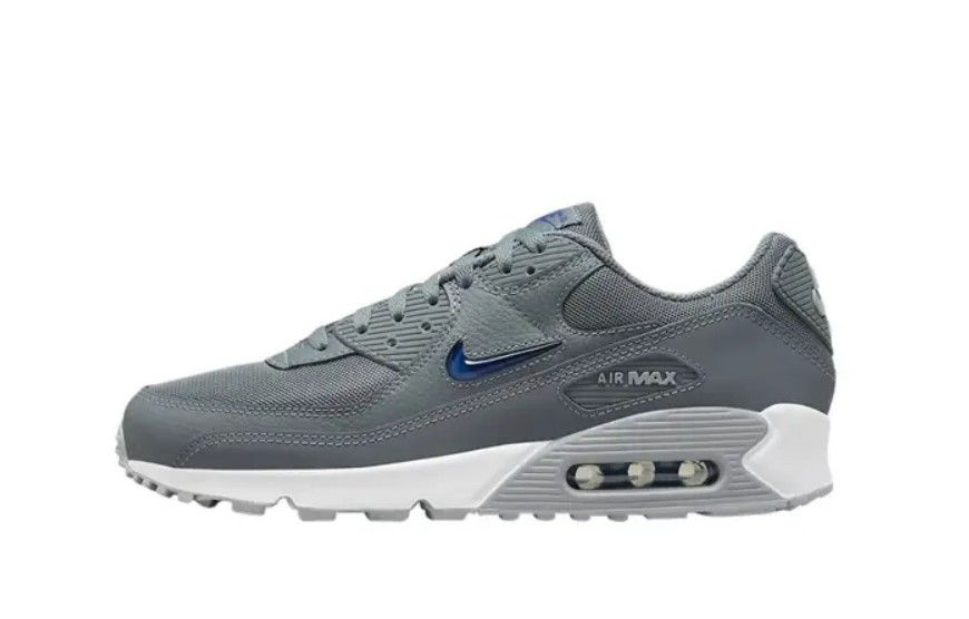 Nike air max 90 white grey blue hotsell