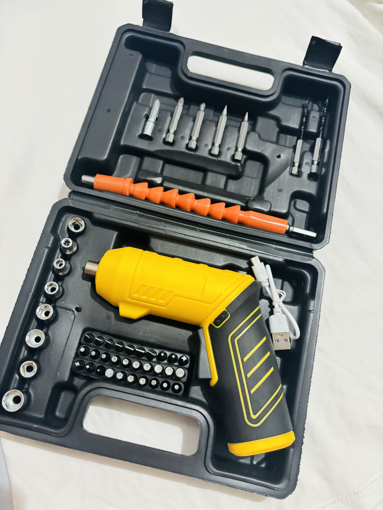 Бытовая небольшая пистолетная дрель с литиевым электроинструментом ...