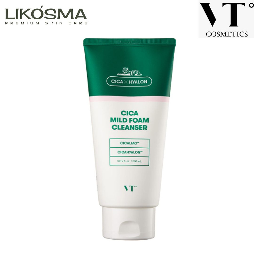 Мягкая очищающая пенка VT Cosmetics Cica Mild Foam Cleanser 300 мл #1