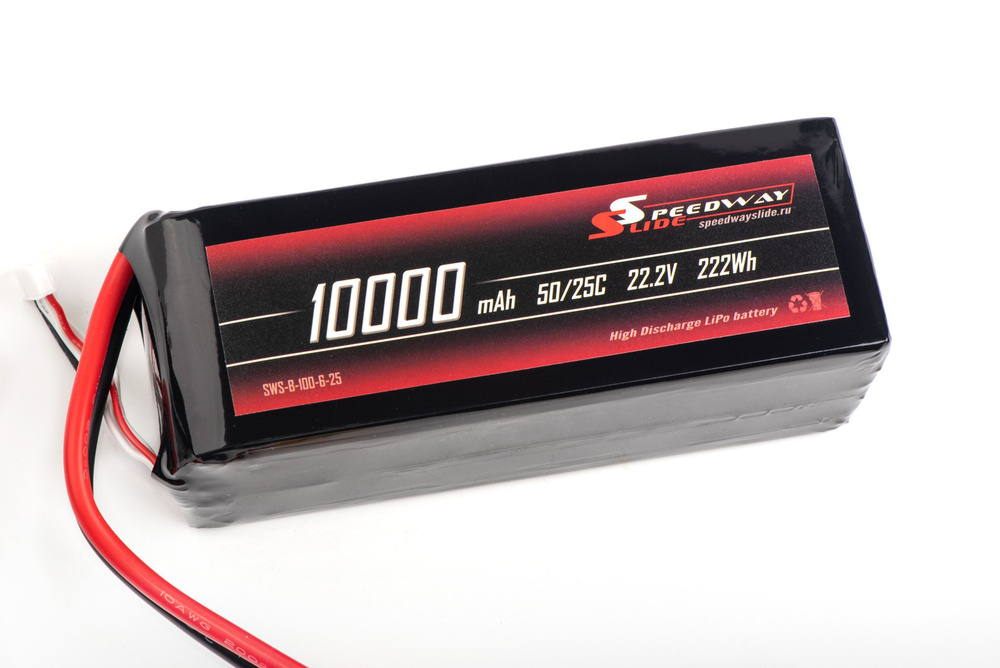 Аккумулятор Speedway Slide Li-Po soft case 6S 22.2v 10000mAh 25C XT90S #1