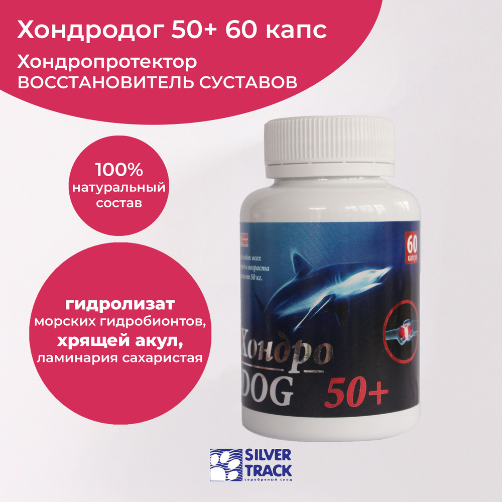 Хондропротектор Хондродог 50+ 60 капс для собак #1