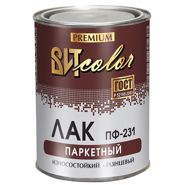 Лак паркетный алкидный ВИТcolor ПФ-231 глянцевый 0,8 кг #1