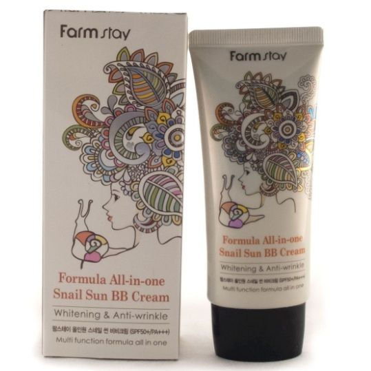 FarmStay Многофункциональный ББ крем с экстрактом улитки SPF50+/PA ...