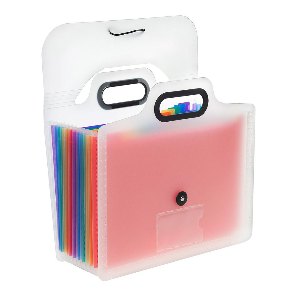 Папка органайзер для хранения документов А4 12 отделений, прозрачная ...