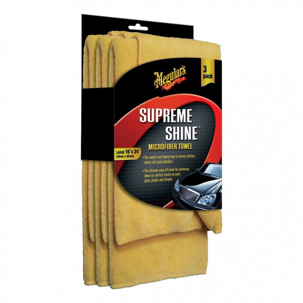 Meguiar's Supreme Shine Microfiber Towel Микрофибровая салфетка 40x60см, 3 шт.  #1