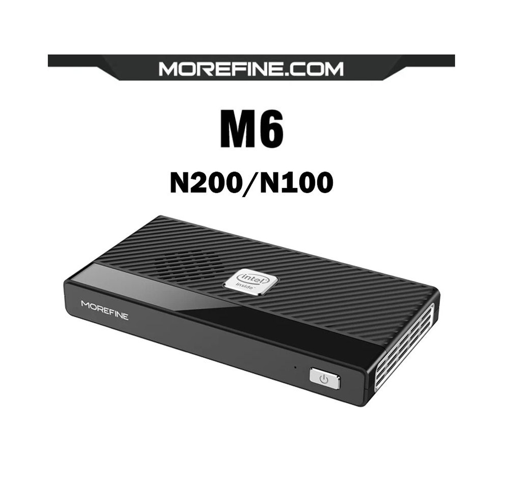 MOREFINE Мини-ПК 2024 Новейший M6 12-е поколение Alder Lake-N200 поддержка двух дисплеев 4K/WIFI6/BT5.2/2.5G #1