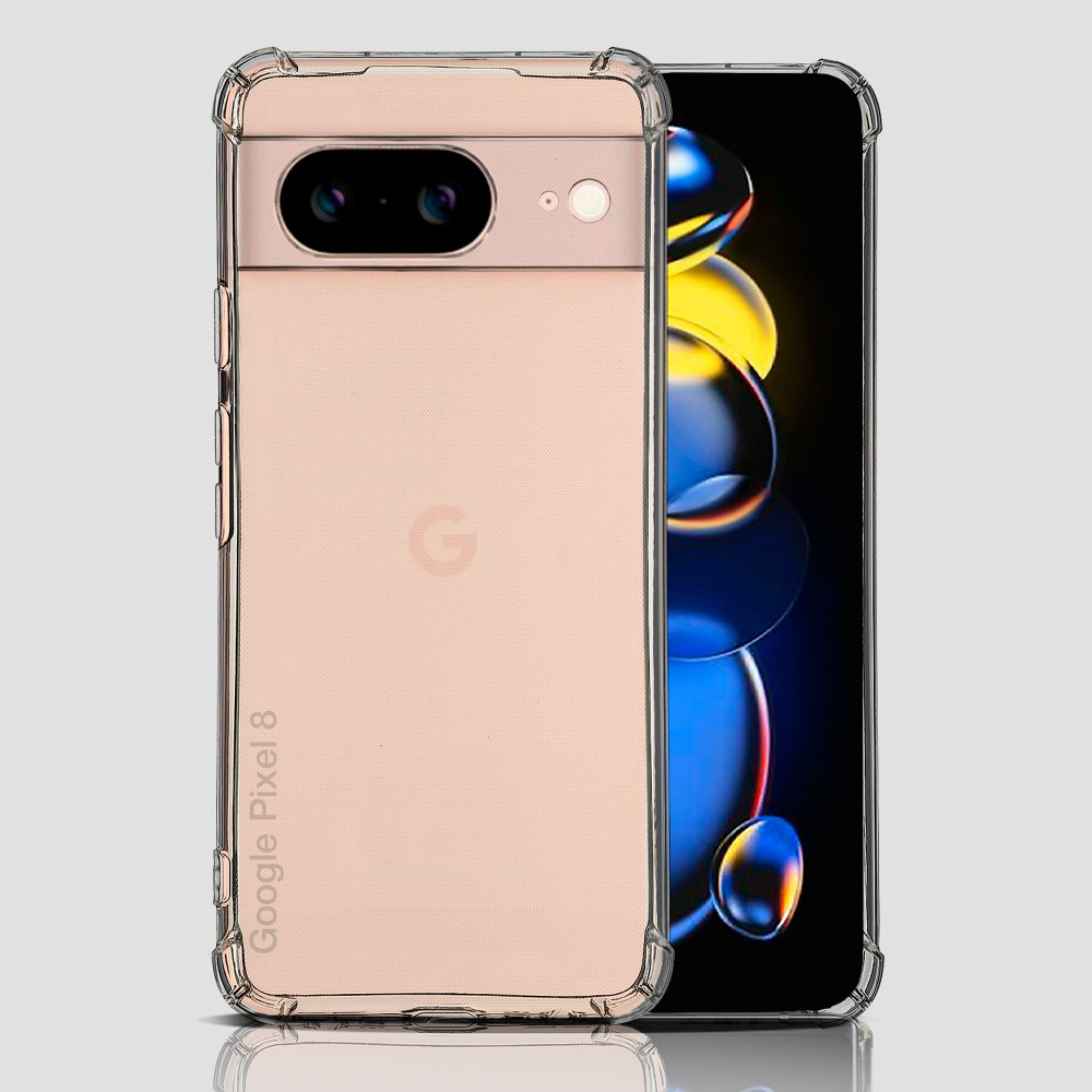 Чехол для смартфона Google Pixel 8 силиконовый противоударный с защитой камеры, бампер с усиленными углами #1