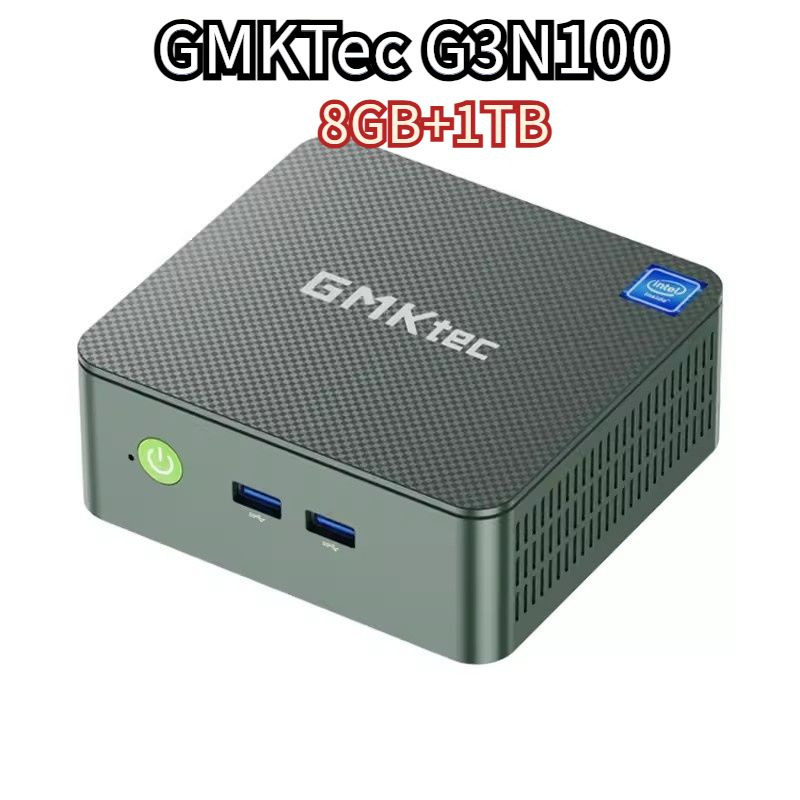 GMKtec Мини-ПК G3N100 (Intel Celeron J4005, RAM 8 ГБ, SSD 1024 ГБ, HDD 256 ГБ, Intel HD Graphics 500, #1