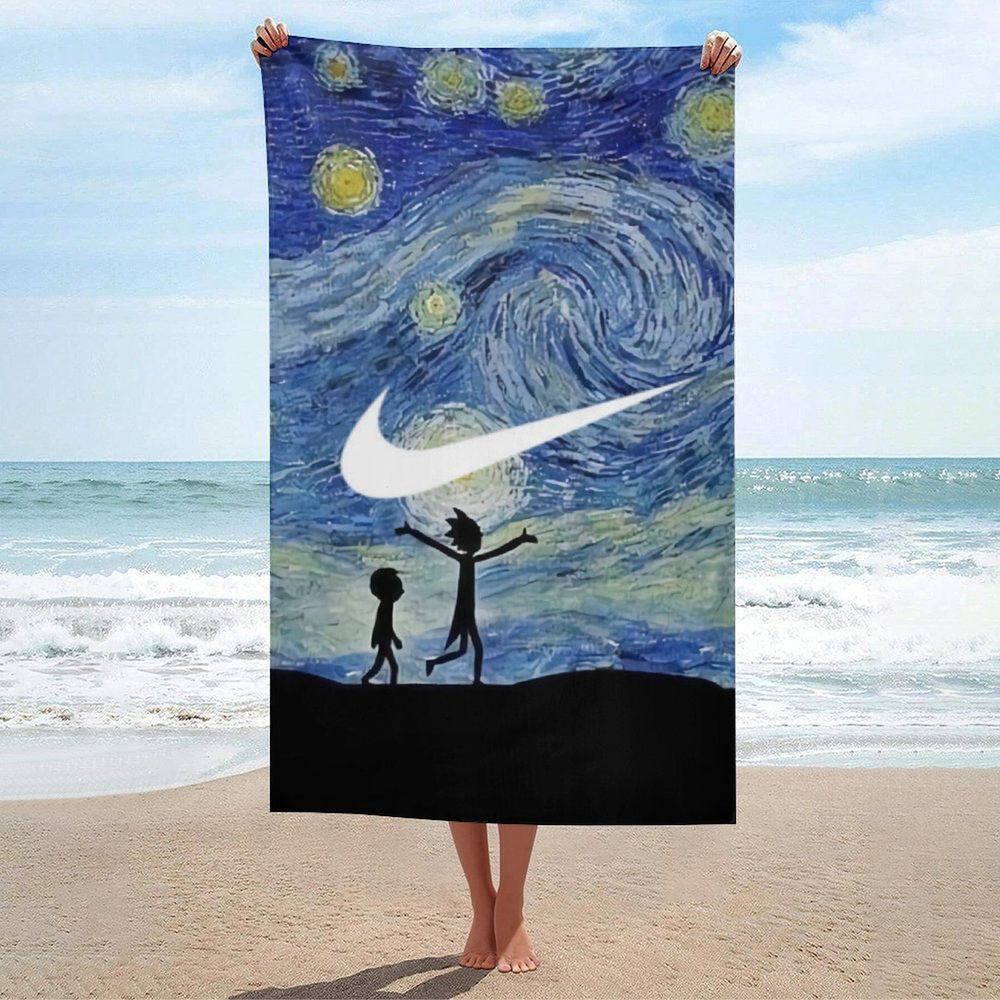 Nike Полотенце для ванной, Полиэфирный шелк, 80x130 см, разноцветный, 1 шт.  #1