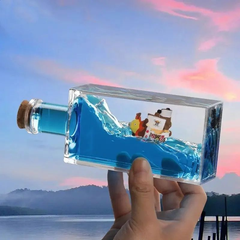 Ван-Пис,Коллекционная модель корабля,дрейфующая бутылка,One Piece Drift Bottle,украшение для рабочего #1