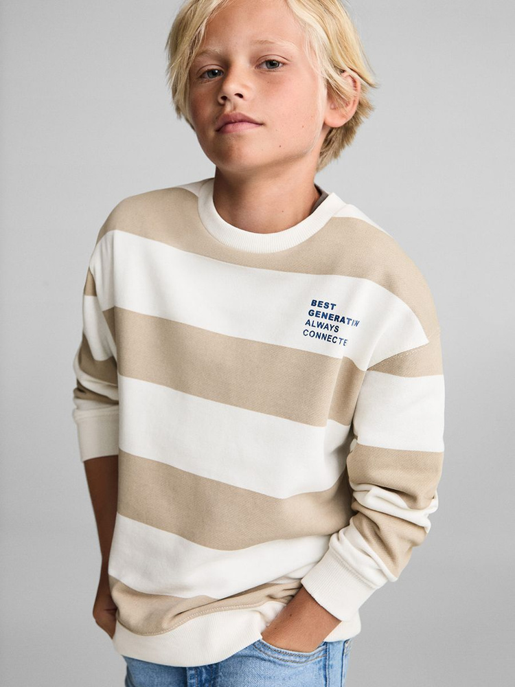 Свитшот MANGO Kids Sweatshirt Stripes7 #1