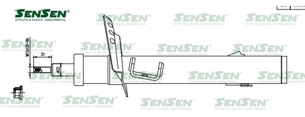 Амортизатор подвески передний правый SENSEN 42141591 Для Volvo V70 III / S80 II  #1