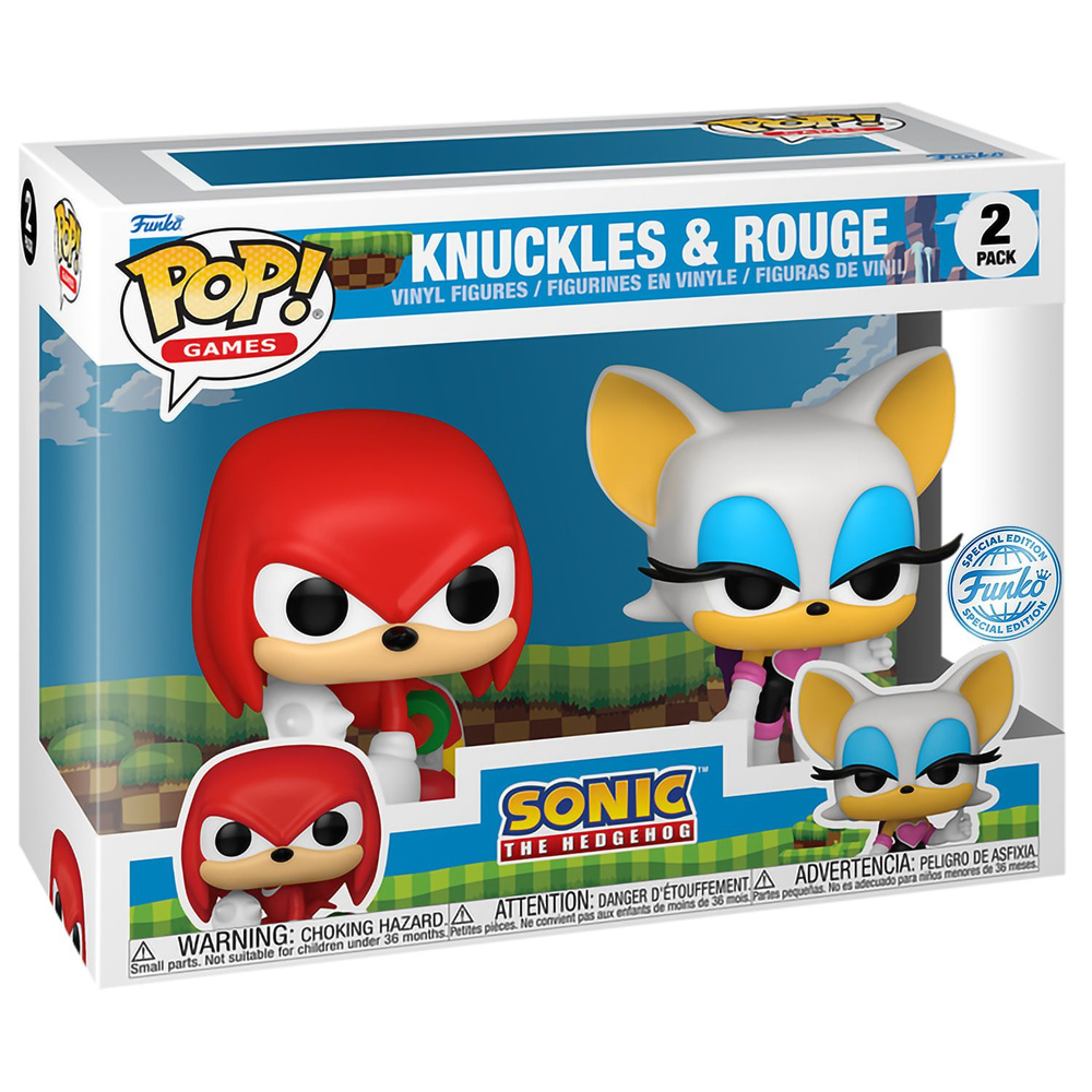 Фигурка Funko POP! Games. Sonic the Hedgehog. Knuckles & Rouge (Exc) 2PK #1