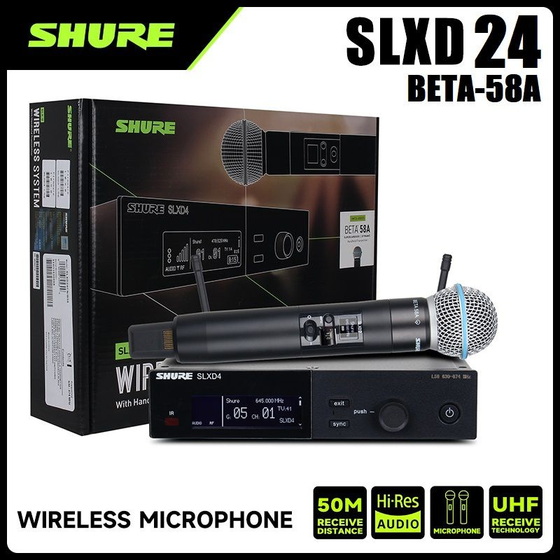 Shure Микрофон для живого вокала Shure SLXD24-BETA58A (1 перетащите 1) Профессиональный беспроводной #1