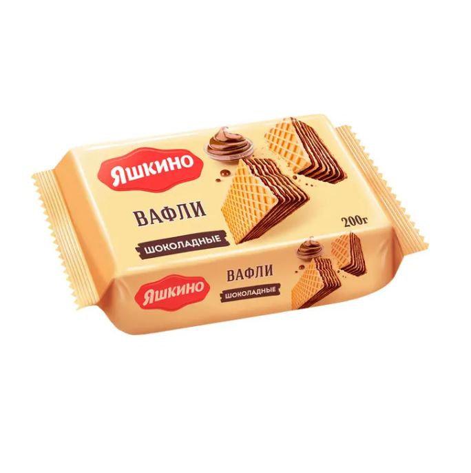 Яшкино Вафли, Шоколадные, 200 гр. #1