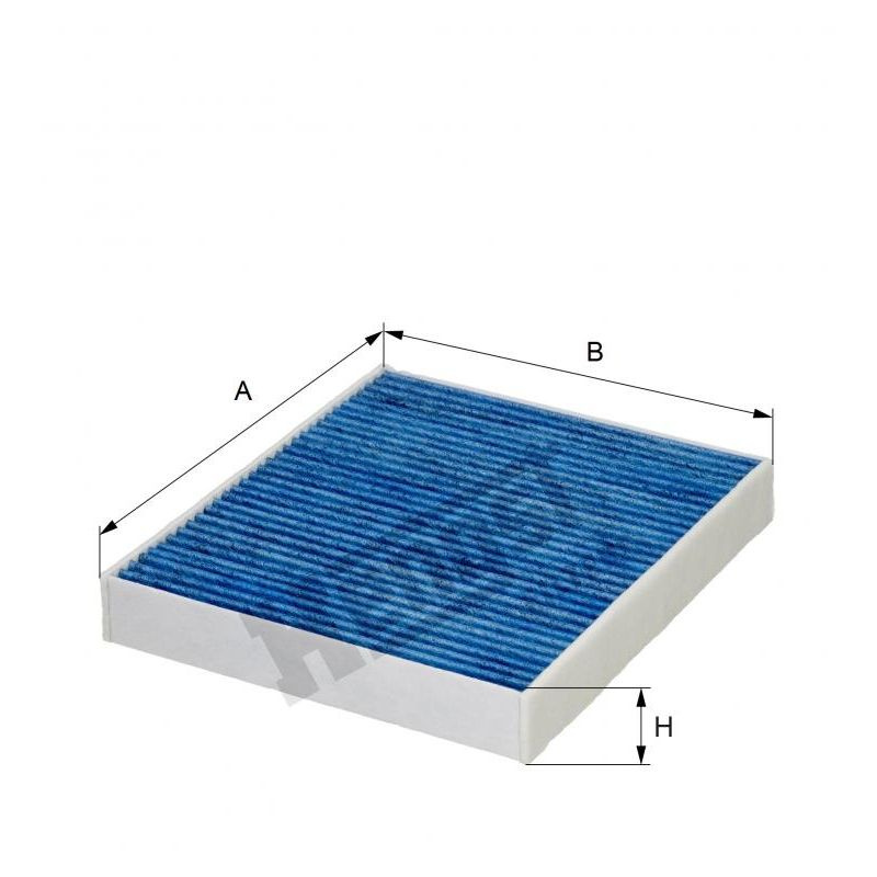Фильтр салонный Hengst E3919LB (FP 26 010) противоаллегенный с био/покрытием HENGST E3919LB  #1