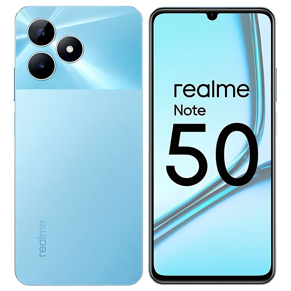 Смартфон realme RMX3834 (Note 50_1 64 ГБ 3 ГБ Голубой 6.74
