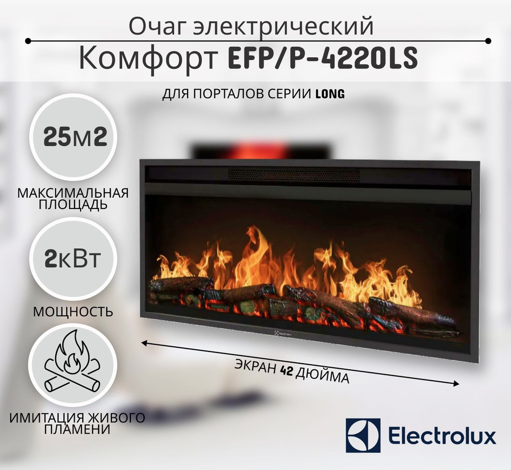 Очаг электрический Electrolux Комфорт EFP/P-4220LS #1