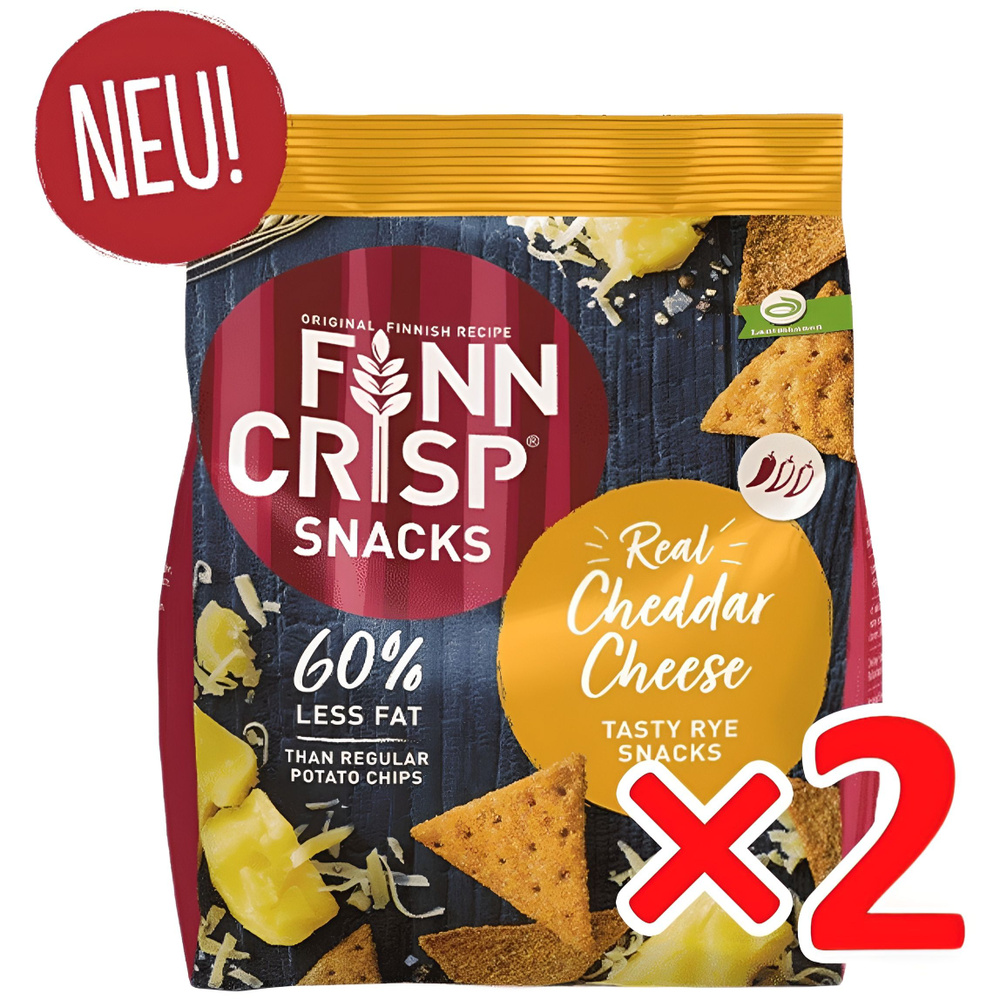 Хлебцы FINN CRISP со вкусом сыра Чеддер 2 пачки по 150г Финляндия  #1