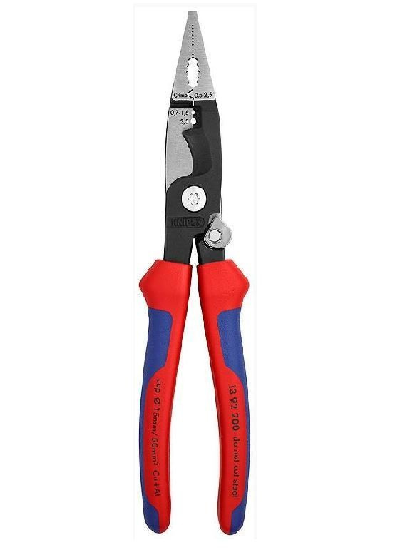 Клещи электромонтажные 6-в-1 L-200мм Knipex KN-1392200 #1