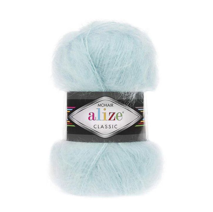 ПРЯЖА ALIZE MOHAIR CLASSIC (522-мята) 2 мотка #1