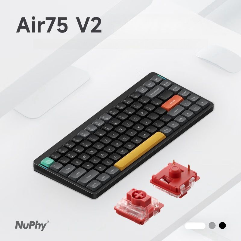 NuPhy Клавиатура беспроводная Air75 V2 Cowberry Switch, (NuPhy Cowberry ...