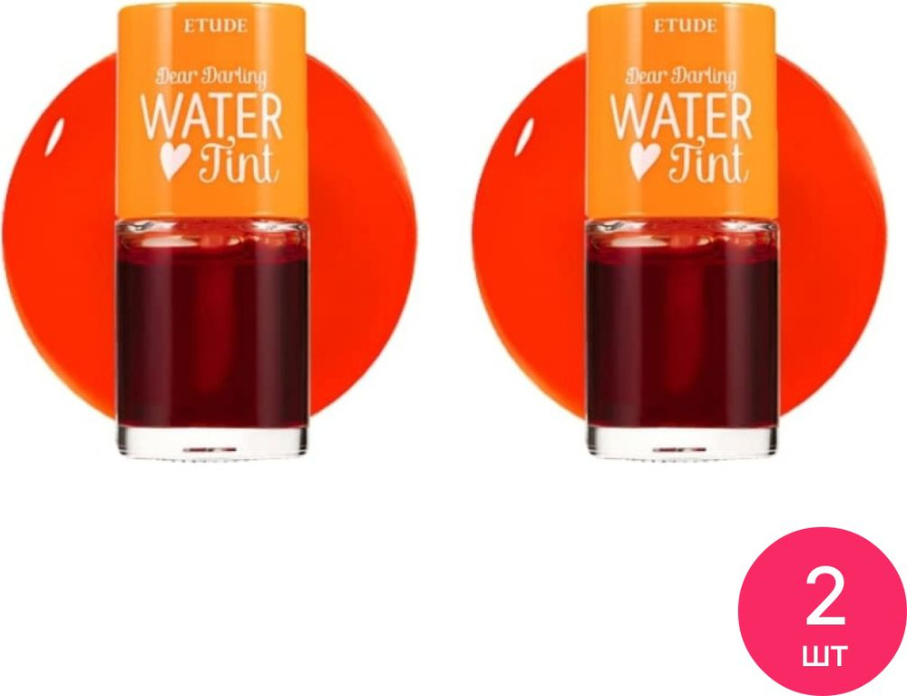 Etude House / Этюд Хаус Dear Darling Water Gel Tint Тинт для губ тон 03 Orange Ade увлажняющий гелевый #1