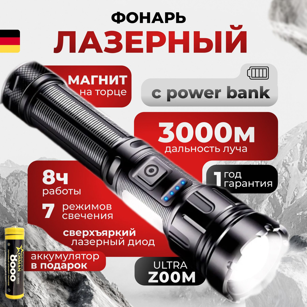 BENAR Ручной фонарь купить на OZON по низкой цене (1894797705)