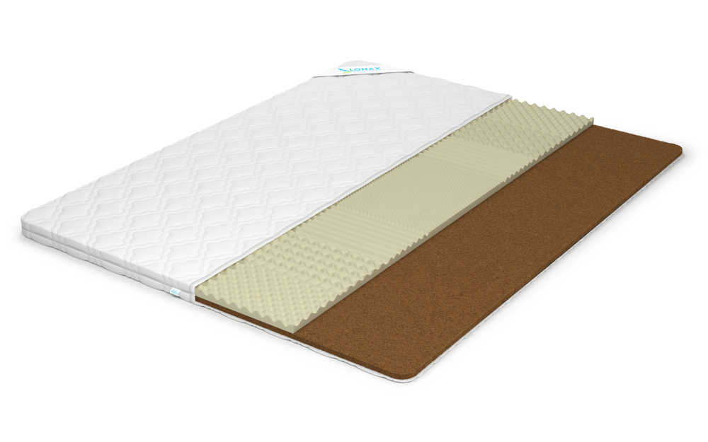 Матрас Lonax Relax Latex Cocos 5 155х190 серии Топпер высота 5.03 см на диван, на кровать, анатомический, #1