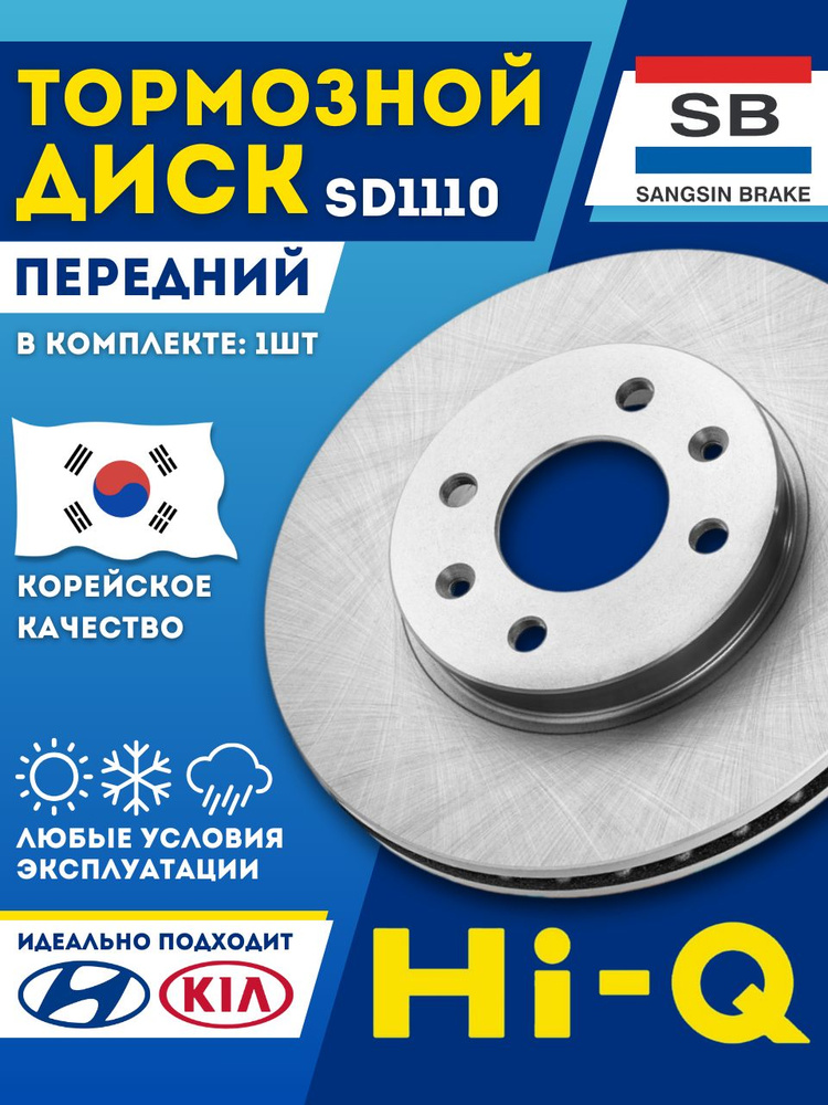 HI-Q Диск тормозной передний
