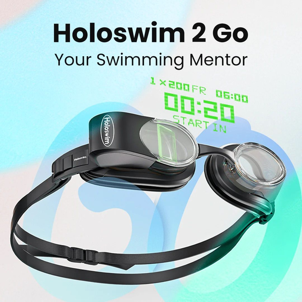 Умные очки для плавания Holoswim2Go с дисплеем #1