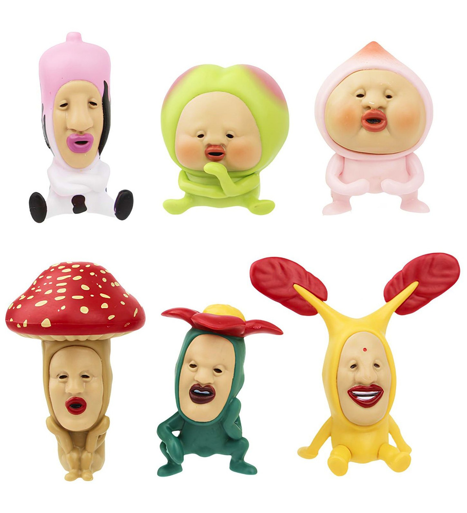 набор фигурок кобито дзукан Kobito Zukan 6шт 5 7см пакет купить на