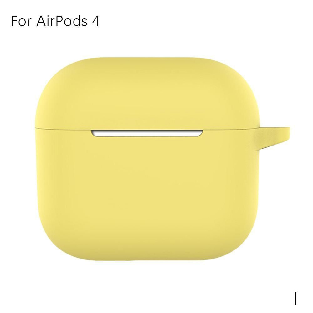 Для AirPods 4 чехол Bluetooth наушники силиконовый защитный чехол сплошной цвет #1