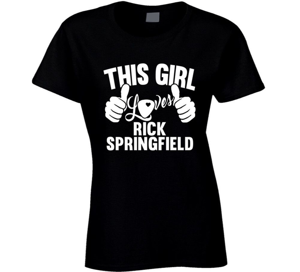 Футболка Футболка Rick Springfield Best Guitarist Music Electrical Classical Bass This Girl Loves #1