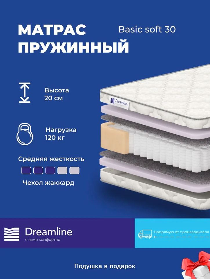Матрас Dreamline Basic Soft 30 180х220 #1