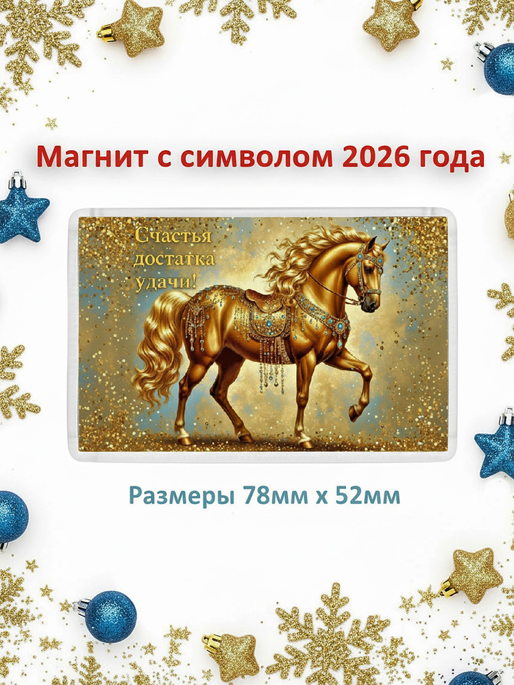 Магнит лошадь #1