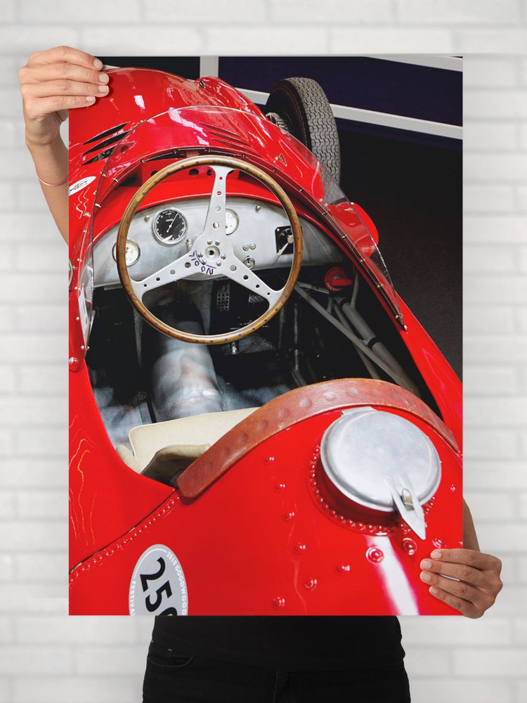 Плакат на стену для интерьера Легенды Авто (Мазерати 250F - Maserati 250F 1) - Постер по машине формата #1