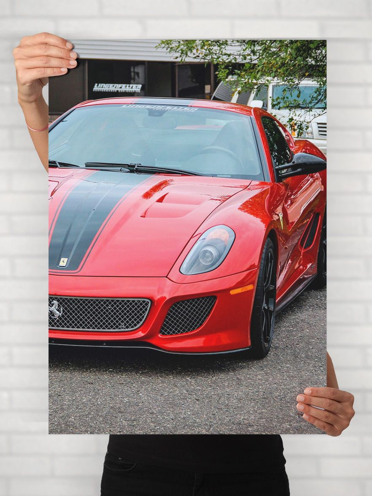 Плакат на стену для интерьера Легенды Авто (Феррари 599 GTO - Ferrari 599 GTO 1) - Постер по машине формата #1