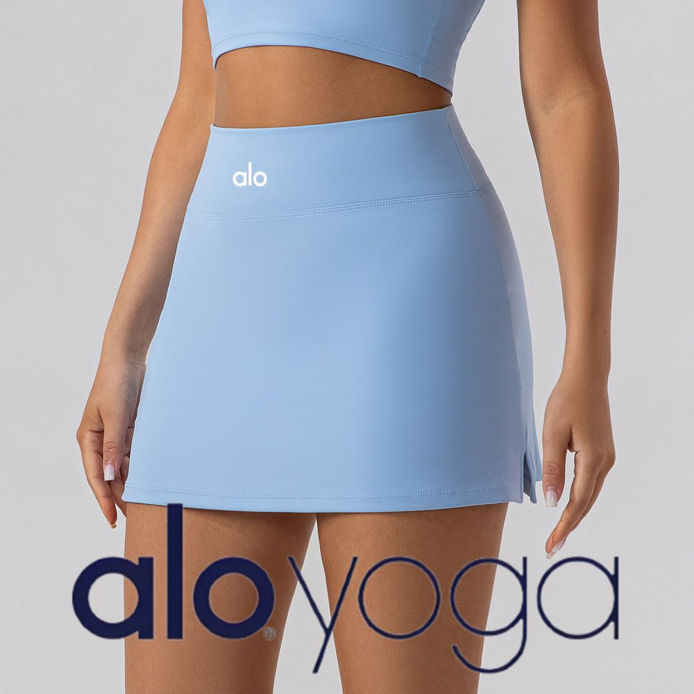 Юбка Alo Yoga Женская облегающая короткая юбка для йоги и фитнеса летняя дышащая для тенниса бега без #1