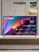 Hyundai Телевизор H-LED65BU7100 65" 4K UHD, серый