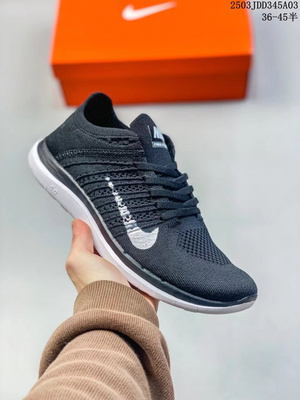 nike free 4.0 flyknit black and white