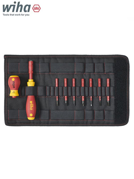 Jeu tournevis et embouts slimVario® Wiha – 10 pièces – Réf : 41232
