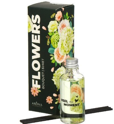 Aroma Harmony, диффузор ароматический Bouquet, 50 мл. Bouquet— тонкий пудровый аромат. Это нежные аккорды сандалового дерева и соцветия розы, которые плавно переходят в легкие невесомые ноты ванили и тонки, переплетаясь со свежестью флёрдоранжа и молочно-миндальными акцентами гелиотропа. В наборе черные фибровые палки. состав: Парфюмерная композиция 100%. способ применения: Перед применением внимательно изучите текст на упаковке. Не рекомендуется ставить на незащищенную окрашенную или полированную поверхность, во избежание повреждения покрытия. Беречь от детей и животных. Беречь от огня. При попадании в глаза, промыть в течении нескольких минут проточной водой. Затем обратиться к врачу и показать ему упаковку. При попадании жидкости на кожу, необходимо промыть кожу с мылом и водой. Не принимать внутрь. Опасно для водных организмов. Совет: для того, чтобы поддерживать уровень ароматизации на должном уровне, периодически переворачивайте палочки. 