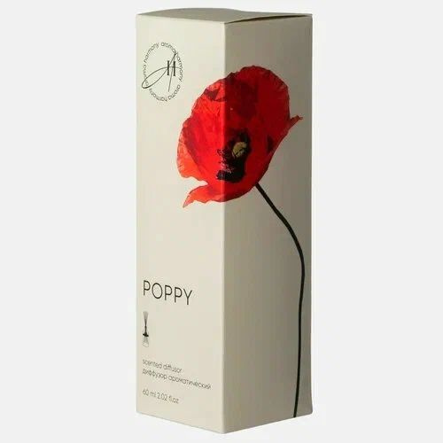 Aroma Harmony Диффузор Ароматический Spring Poppy, 60 мл, 1 штука. Диффузор с деревянными палочками - это безопасный, экологически чистый и натуральный способ ароматизации помещения, является прекрасной альтернативой ароматизированным спреям. Стильный дизайн этого модного ароматического аксессуара украсит любой интерьер. Диффузор представляет собою изящную стеклянную емкость с ароматной жидкостью. В нее вставляются несколько длинных палочек из ротанга. Постепенно, насыщаясь эфирными маслами, они распространяют аромат по всей комнате.Палочки важно применять сразу все и периодически переворачивать (1-2 раза в сутки). Флакона, объемом 60 мл, хватит на помещение площадью до 15 кв.м. Срок службы диффузора от 1,5 до 2-х месяцев, в зависимости от места использования. В более влажных помещениях, срок использования сокращается. Пробуди пространство своего дома ощущением яркости и энергии с ароматом Poppy, который наполнит воздух свежестью весенних полей. Ноты мака, бергамота, ветивера, сандала и амбры помогут наполнить пространство жизненной энергией.