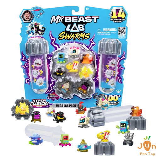 Фигурка MrBeast Lab Swarms Hyper Fusion Series 14 Pack / Модная