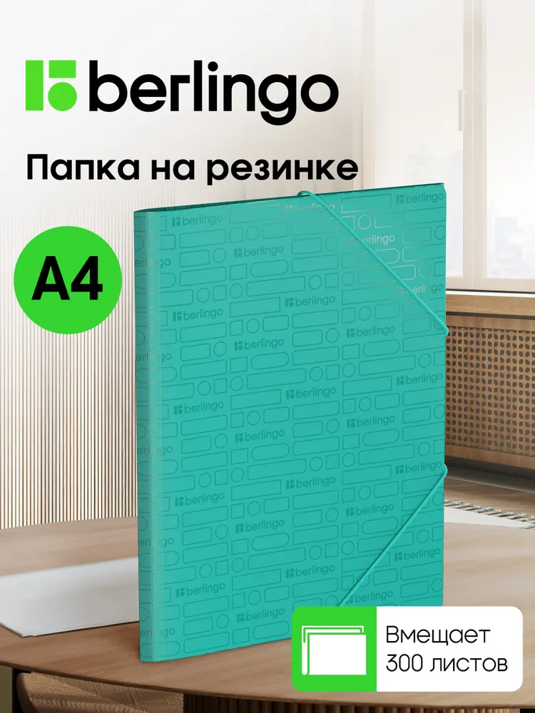 Папка на резинке А4 для листов и бумаг, вариант