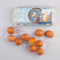 Яйца куриные Ozon fresh, С2, 10 шт Рекомендуем также