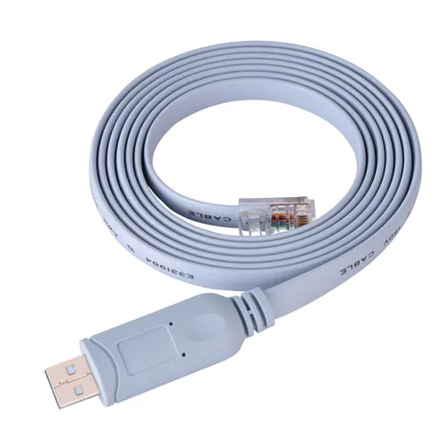 USB-кабель для консоли Cisco, USB-RJ45, плоский, для роутеров и коммутаторов