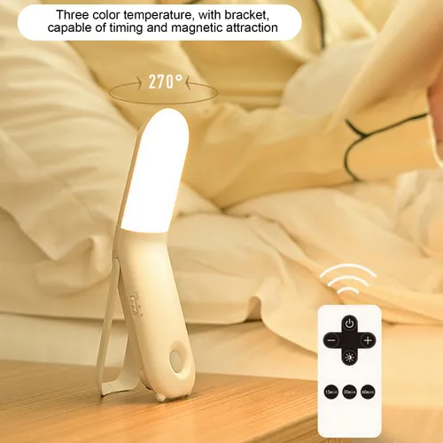 Светодиодный ночник для чтения, диммируемый, с пультом ДУ, 3 цветовые температуры, поворот на 270 ,